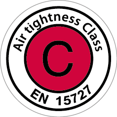 Logo luchtdichtheidsklasse C
