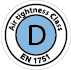 Logo luchtdichtheidsklasse D